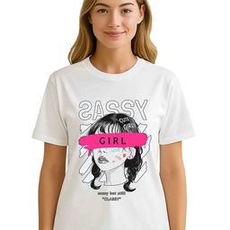 Raregems Women Printed Pure Cotton Applique T-shirt-image-84