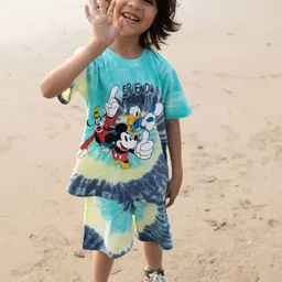 Nap Chief Unisex Kids Printed T-shirt with Shorts-12