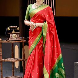 AMRUTKALA SAREES Woven Design Zari Banarasi Saree-image-16