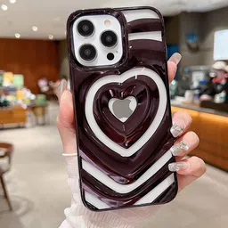 Luxury Kase Solid Printed iPhone 15 Pro Back Case Mobile Accessories-image-16
