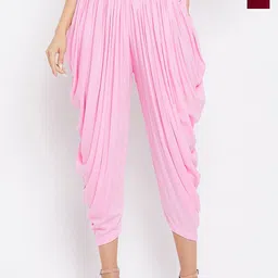 Clora Creation Women Pack of 2 Solid Dhoti Pants-image-56
