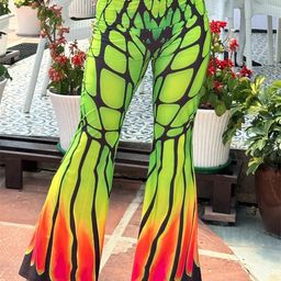 TANDUL Women Smart Printed Mid Rise Flared Trousers-picture-45