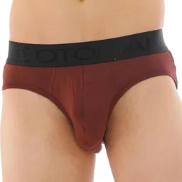 OTOMAN Men Mid-Rise Basic Brief SOLID-BRIEF-BROWN-S-image-82