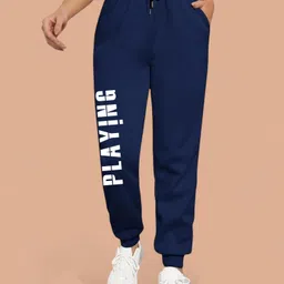 SAAHASAM Women Printed Relaxed Loose Fit Joggers Trousers-picture-38