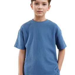RARE ONES Boys Self Design Round Neck Cotton Oversized T-shirt-image-87