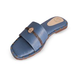 Sana K Luxurious Footwear Women Textured Open Toe Flats-image-73