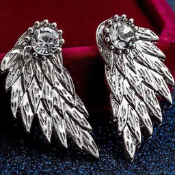 FIMBUL Feather Shaped Studs Earrings-picture-27