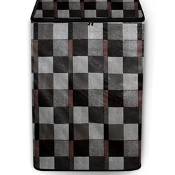 The Furnishing Tree Washing Machine Cover Checkered Pattern Brown Base Compatible for Whirlpool 6 K-image-67