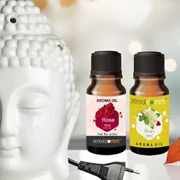 PEEPALCOMM White Textured Buddha Electric Aroma Oil Diffuser-31