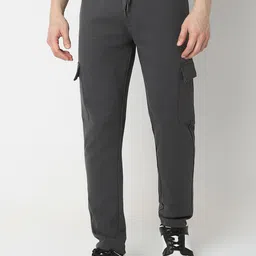 Underjeans by Spykar Men Mid Rise Track Pant-image-82