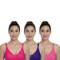 Samvar Multi Cotton Non-Wired Non Padded Minimizer Bra-picture-17