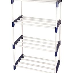 NOVATIC White & Blue Multi-Purpose Free Standing Book Shelf-35