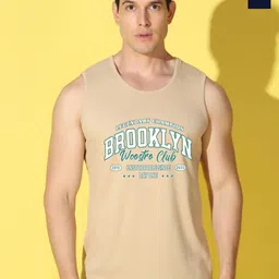 WOOSTRO Pack Of 2 Printed Super Combed Cotton Gym Vests VWS26(BKLN RUST)(HARD NAVY)-image-66
