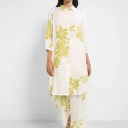 RANGMANCH BY PANTALOONS Women Floral Printed Kurta with Trousers-picture-21