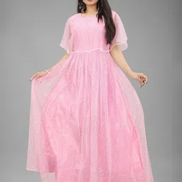 JULEE Women Embellished Fit & Flare Maxi Dress-image-2