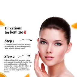 EcstaCBeauty Vitamin C Massage & Exfoliate Spa Crme With Jojoba Beads - 100 g image 2