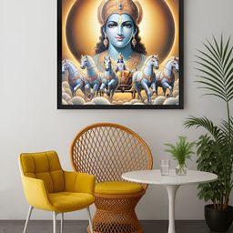 999Store Brown & Blue 1 Piece Canvas Other Wall Paintings-image-65