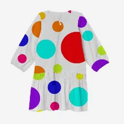 Anaario Polka Dot Print Organic Cotton A-Line Dress-picture-9