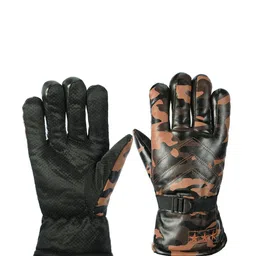 Alexvyan Men Patterned Riding Gloves-image-39
