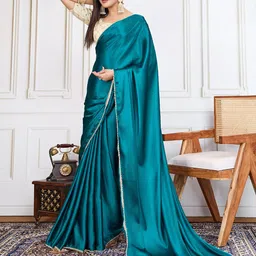 House of Pataudi Party Wear Saree With Blouse Piece-image-64
