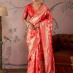 Dori Woven Design Banarasi Saree With Unstitched Blouse Piece-picture-50