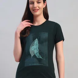 Cantabil Printed Round Neck T-shirt-image-32