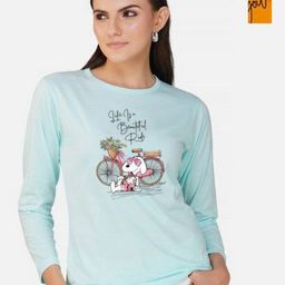 Metronaut Women Pack of 2 Bio Finish Graphic Printed Round Neck Cotton T-shirts-picture-44