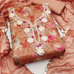 DIVASTRI Embroidered Unstitched Dress Material-image-60