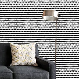 ArtzFolio Printed UV-Resistant Anti-Bacterial Black And White AbstractPeel & Stick Wallpaper-81