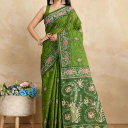 SHANVIKA Batik Printed Pure Cotton Saree-picture-21