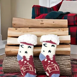 Butterthief Kids Patterned Calf Length Socks-81
