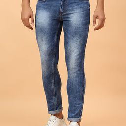MEGHZ Men Micheal Slim Fit Heavy Fade Stretchable Jeans-image-73