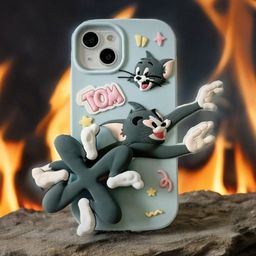 CASE CREATION Cartoon Characters Printed iPhone 14 Plus Back Case Mobile Accessories-10