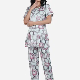 SHYAM SONS FLAIR Women Printed Night suit-image-81