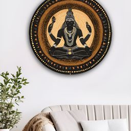 OLIVE TREE Black & Yellow Religious Wooden Wall Art-image-75