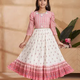 Aarika Floral Print Georgette Maxi Dress-image-35