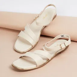 Ginger by Lifestyle Women Open Toe Flats With Backstrap-18