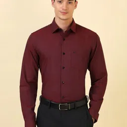 Allen Solly Spread Collar Slim Fit Formal Pure Cotton Shirt-picture-9