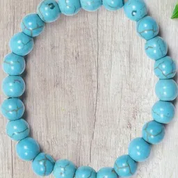 Divine souvenirs Unisex Artificial Beaded Elasticated Bracelet-48