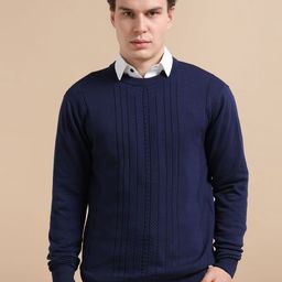 THINC Men Ribbed Pure Cotton Pullover-image-96