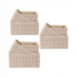 Aura Beige Set of 6 Regular Drawer Organiser Organisers-12