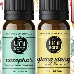 Uniearth Set Of 2 Camphor & Ylang Ylang Essential Oils- 15 ml Each-23