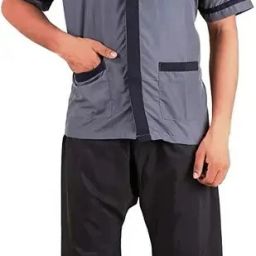 Men Polyester, Cotton Blend Shirt Pant Set-image-53