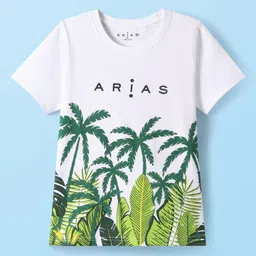 ARIAS By LARA DUTTA Boys Floral Printed Round Neck Cotton T-shirt-picture-18