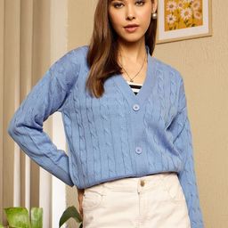 Berrylush Women V-Neck Cardigan-picture-23