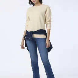 Pepe Jeans Women Textured Round Neck Sweatshirt-picture-6