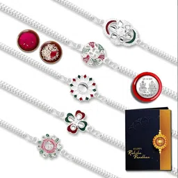 DeoDap Rakhi Combo With Roli Chawal Coin & Greeting Card-59