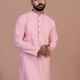 Inkriti Men Handloom Organic Cotton Kurta-image-8