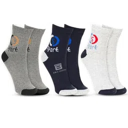 BTfash Men Pack Of 3 Patterned Ankle Length Socks-26
