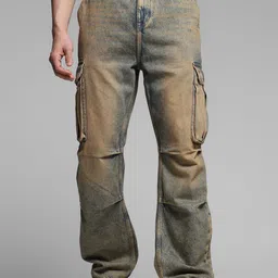 Jack & Jones Men Relaxed Fit Low-Rise Heavy Fade Jeans-picture-41
